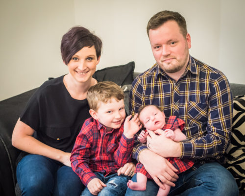 The family together - newborn family portraits