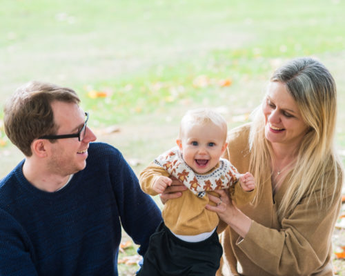 Family laughs - Carlisle baby photographers