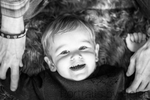 Miles laughing on rug, Carlisle baby photographers