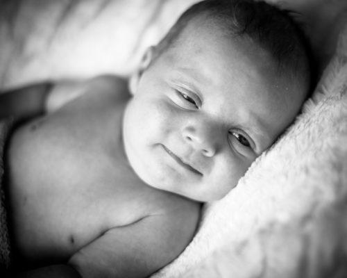 Smiling baby Louisa, baby photographer Carlisle