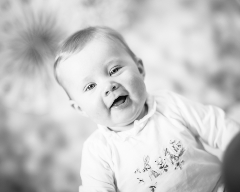 Smiling baby for camera, Carlisle baby photographers