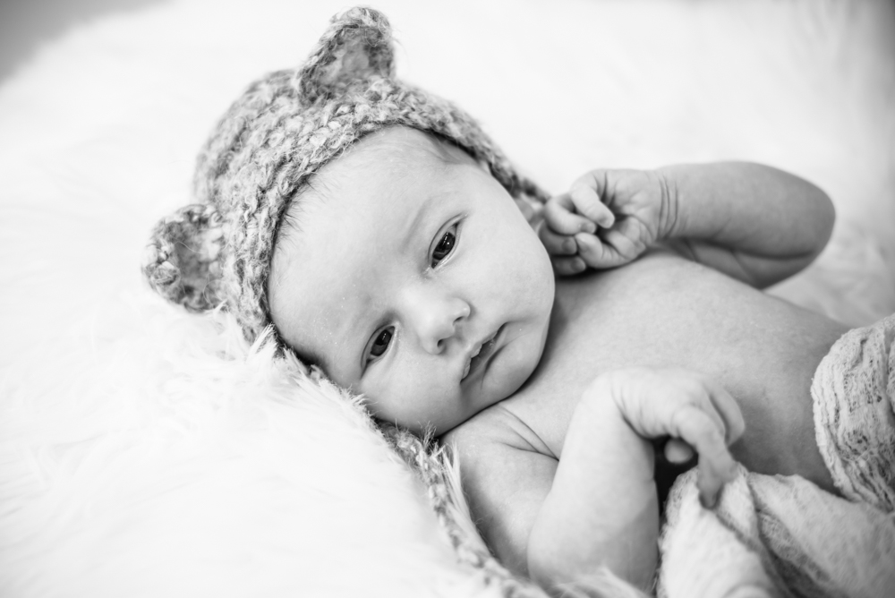 Baby in hat, Wigton newborn photographers