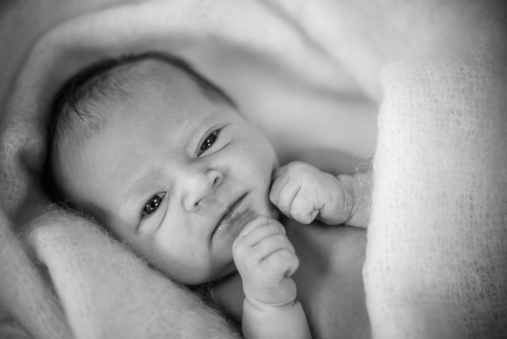 Baby wrapped in blanket, Carlisle newborn photographers